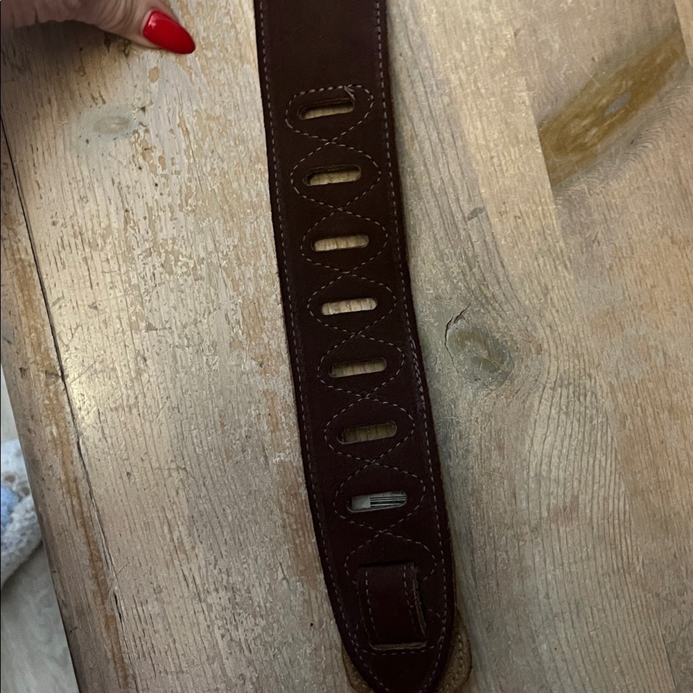 Levy’s Leather Guitar Strap Simply Suede Series #MS12 2” Width Ladder Adjustment - Picture 5 of 8